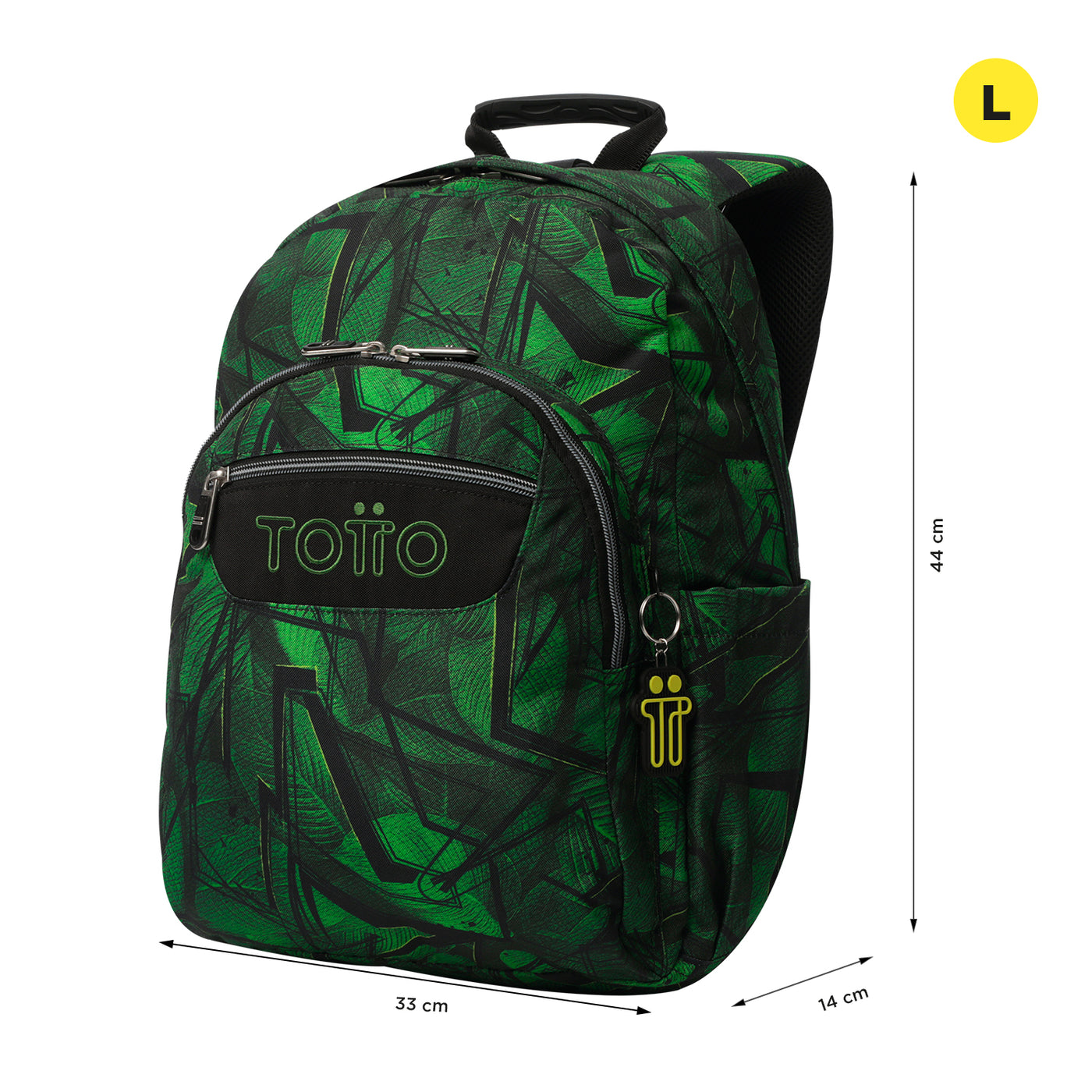 Mochila escolar adaptable a carro Totto Acuareles - Jhony Jungle