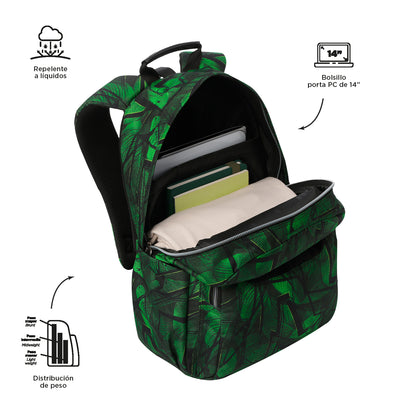 Mochila escolar adaptable a carro Totto Acuareles - Jhony Jungle