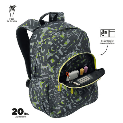 Mochila escolar adaptable a carro Totto Acuareles - Texgrunge