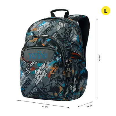 Mochila escolar adaptable a carro Totto Acuareles - Okubo
