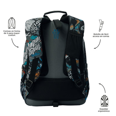 Mochila escolar adaptable a carro Totto Acuareles - Okubo