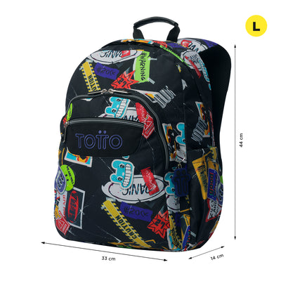 Mochila escolar adaptable a carro Totto Acuareles - Sticky