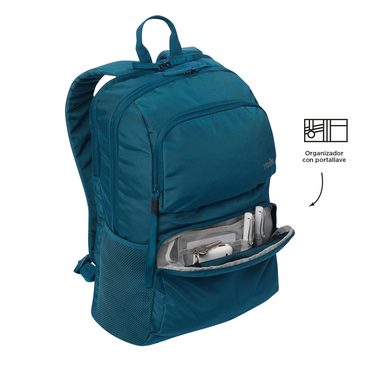 Mochila Porta Ordenador 14" Totto Cloud - Moroccan Blue