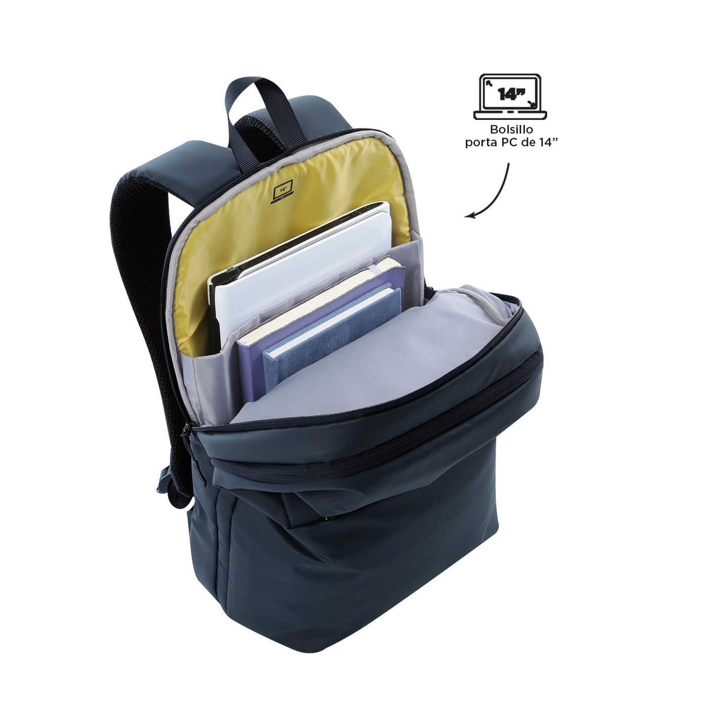 Mochila Porta Ordenador 14" Totto Vania Salute Azul