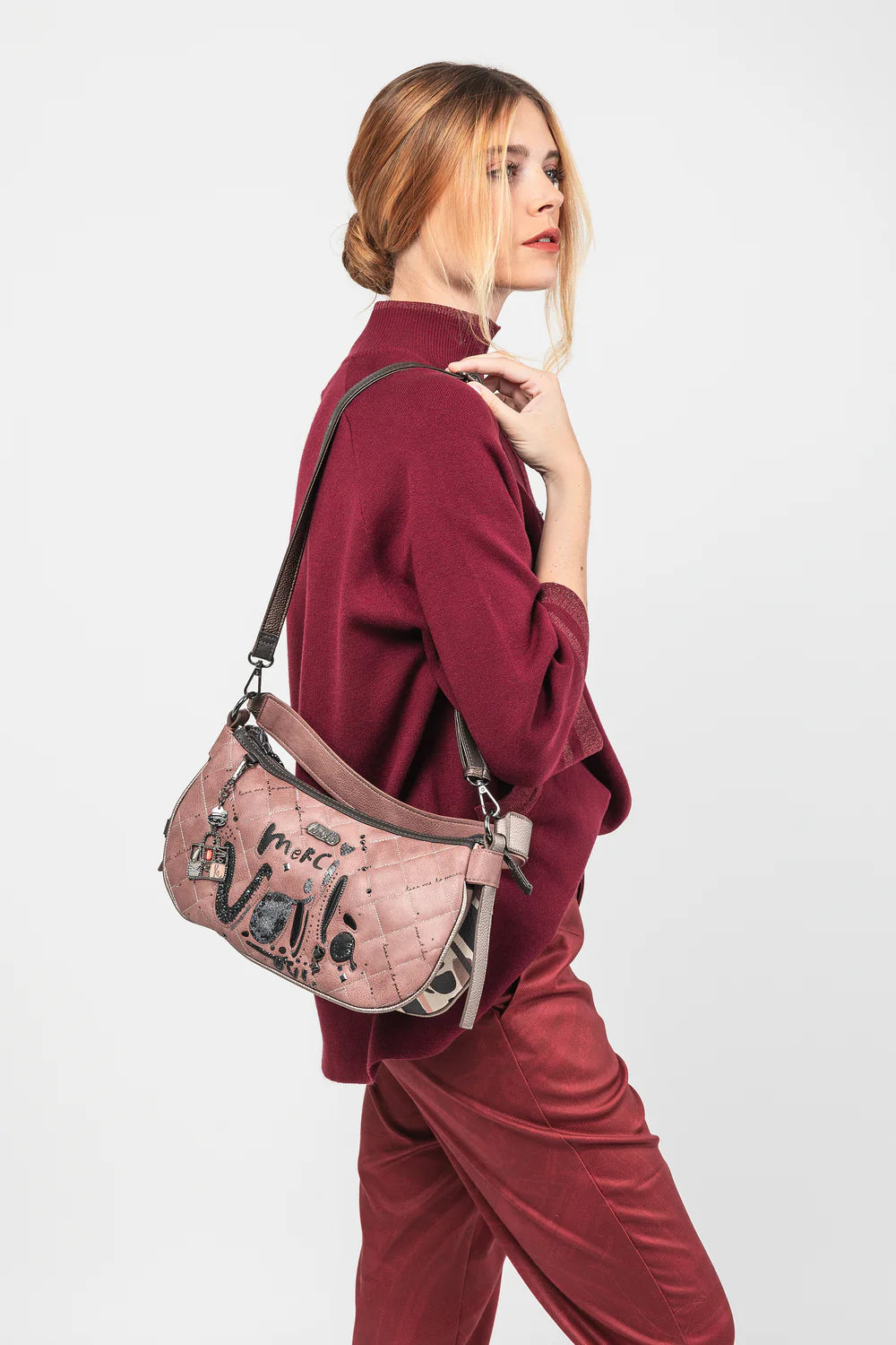 Bolso de hombro ovalado Anekke Parisian