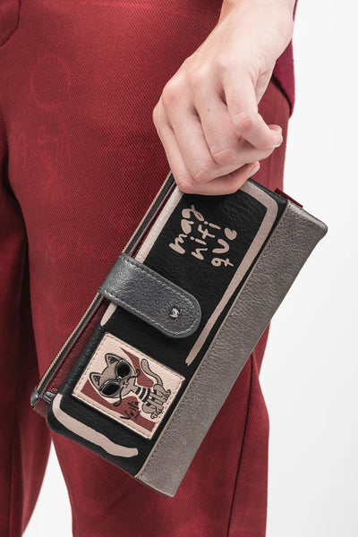 Billetero grande flexible RFID Anekke Parisian