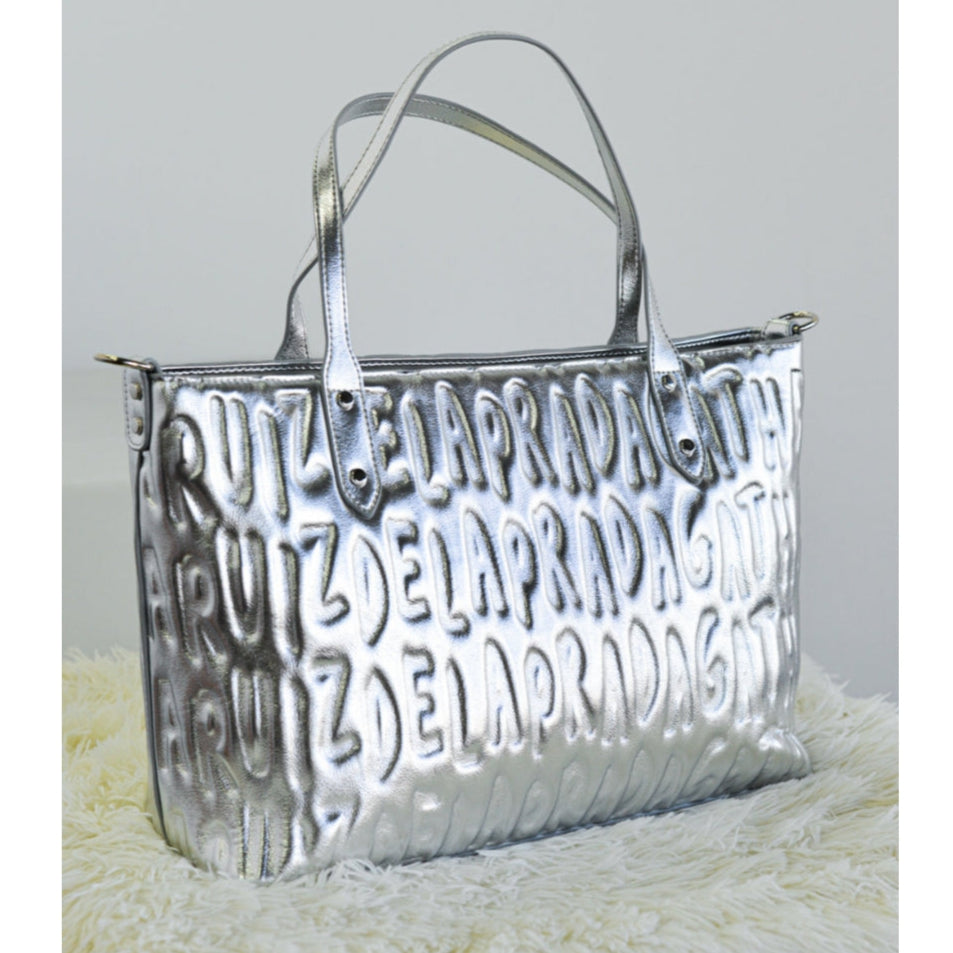 Shopper metal logo AGATHA RUIZ DE LA PRADA color Plata
