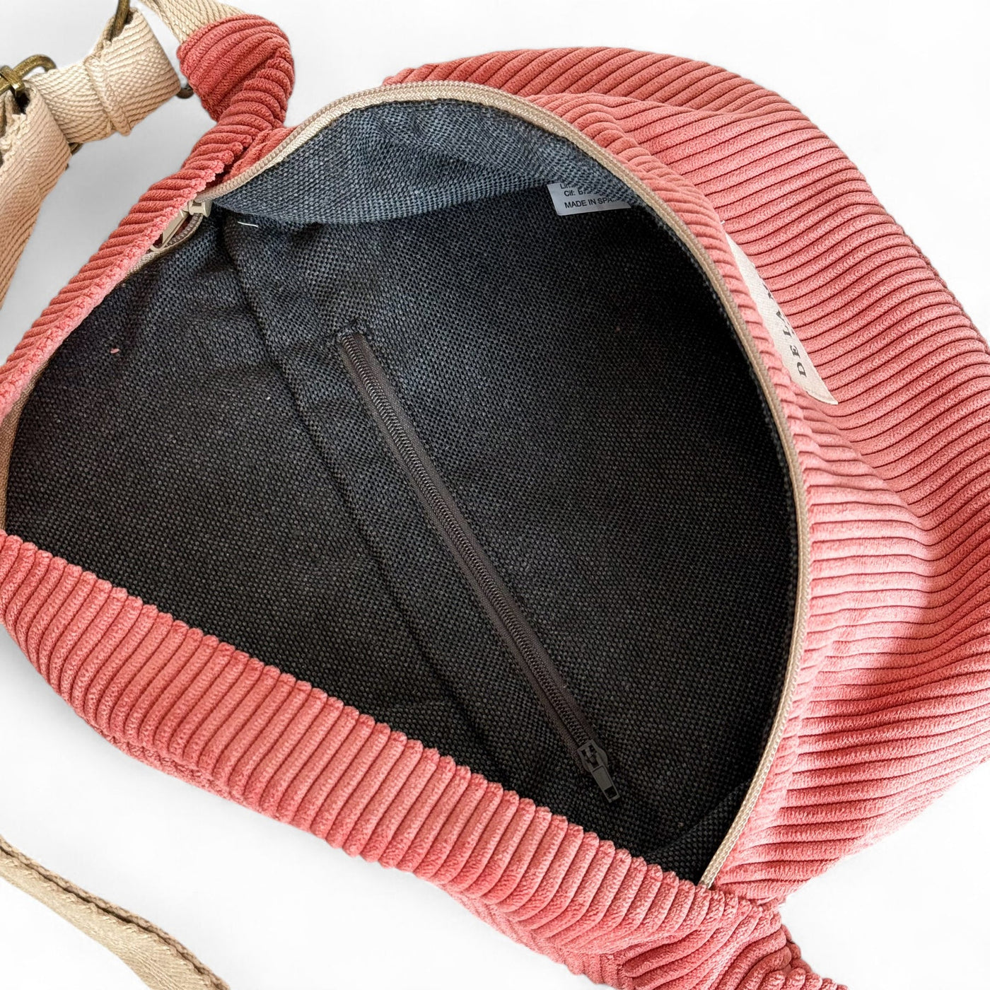 Riñonera de tela DeLaMurLine Coral