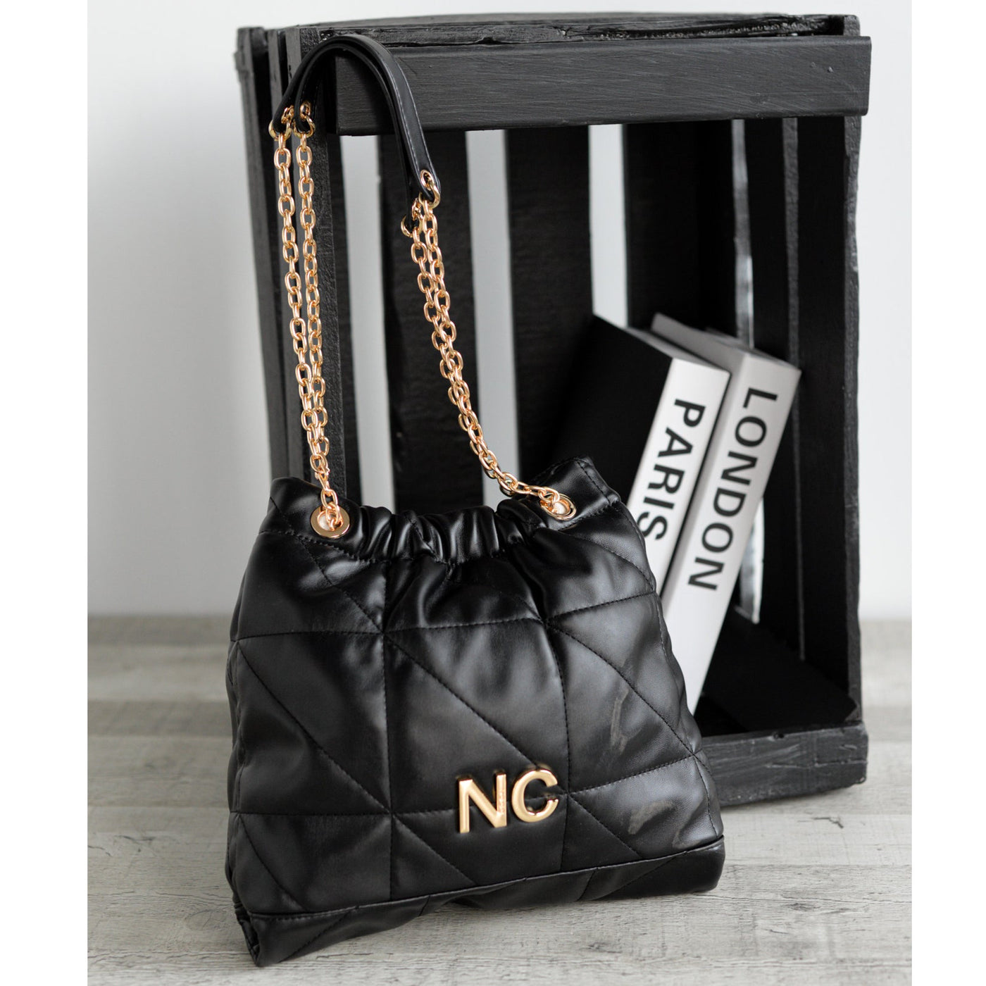 Saco piel vegana NC bordado Noco Negro