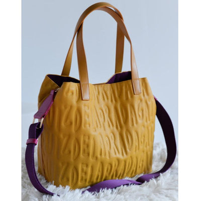 Shopper bicolor AGATHA RUIZ DE LA PRADA Mostaza