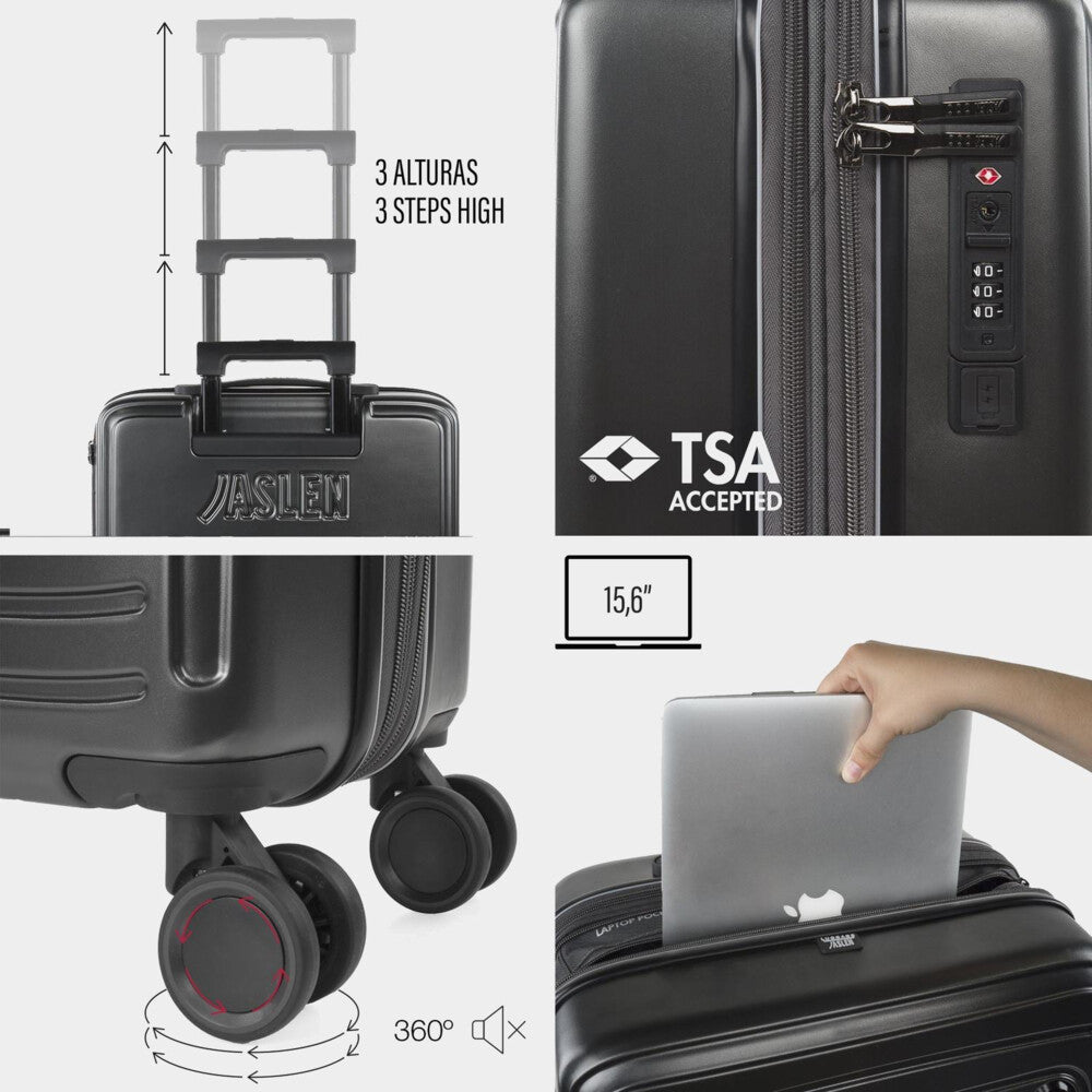 Maleta Cabina Expandible con Porta Ordenador Jaslen Padua