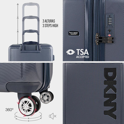 Juego de 2 Maletas Cabina y Mediana DKNY - 3103 Simply Put