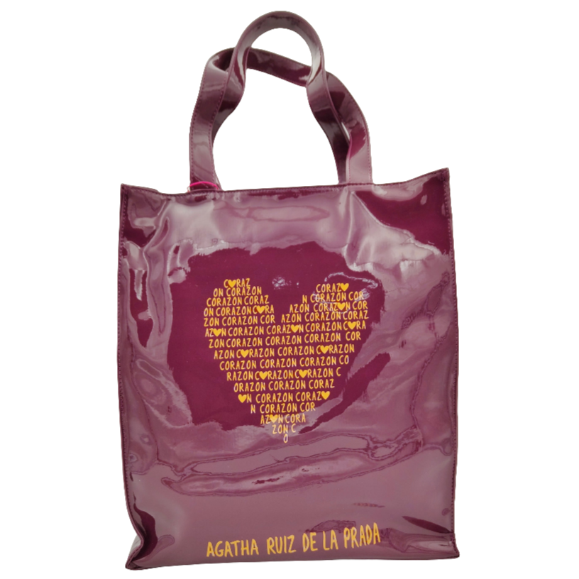 Bolsa Shopper Love grande AGATHA RUIZ DE LA PRADA Morado