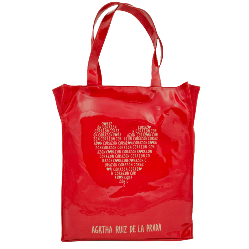 Bolsa Shopper Love grande AGATHA RUIZ DE LA PRADA Rojo