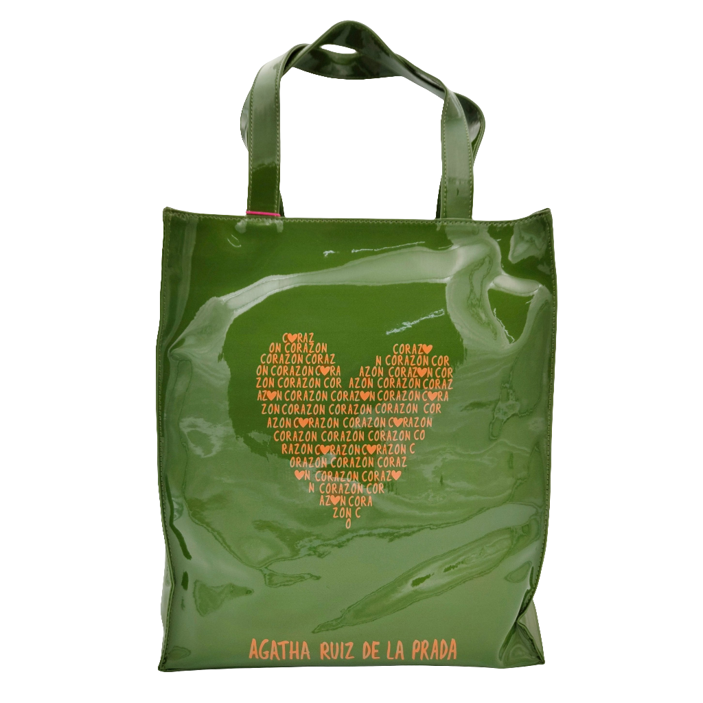 Bolsa Shopper Love grande AGATHA RUIZ DE LA PRADA Verde