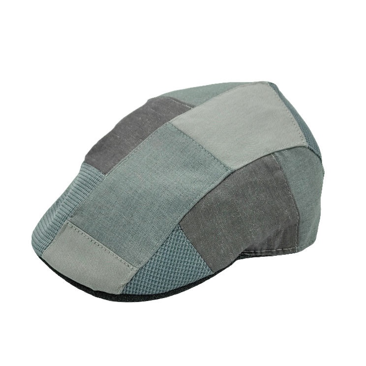 Gorra de tela Kbas Patchwork Gris