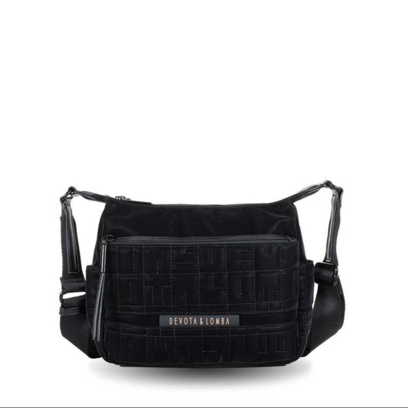 Bandolera doble compartimento Devota & Lomba Master Negro