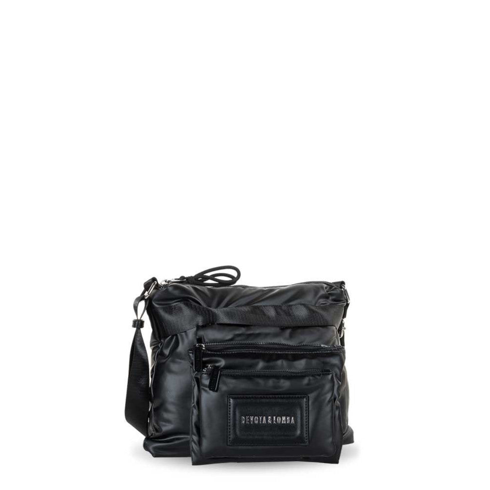 Bandolera mediana doble compartimento Devota & Lomba Sunrise Negro