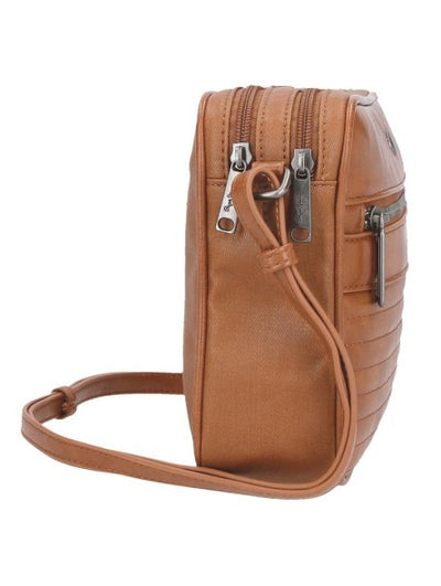 Bandolera 2 compartimentos Pepe Jeans Biker Marrón