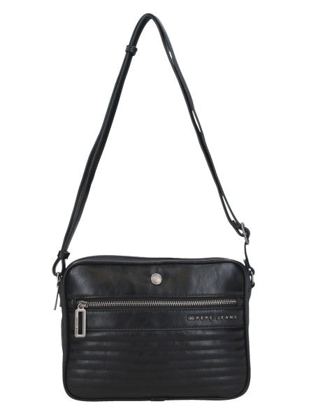 Bandolera 2 compartimentos Pepe Jeans Biker Negro