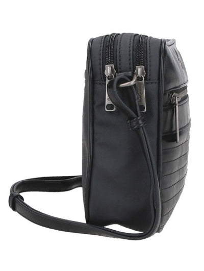 Bandolera 2 compartimentos Pepe Jeans Biker Negro