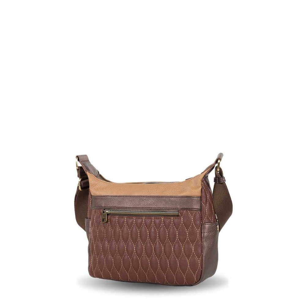 Bolso Bandolera doble compartimento Ventis Spirit Marrón