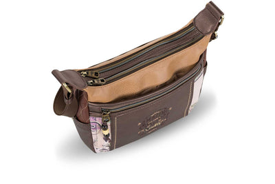 Bolso Bandolera doble compartimento Ventis Spirit Marrón