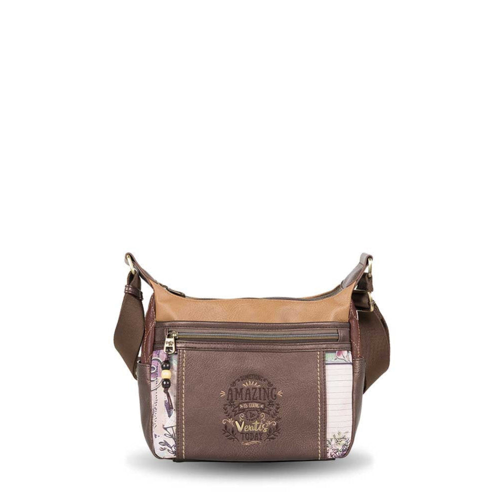 Bolso Bandolera doble compartimento Ventis Spirit Marrón