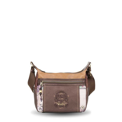 Bolso Bandolera doble compartimento Ventis Spirit Marrón