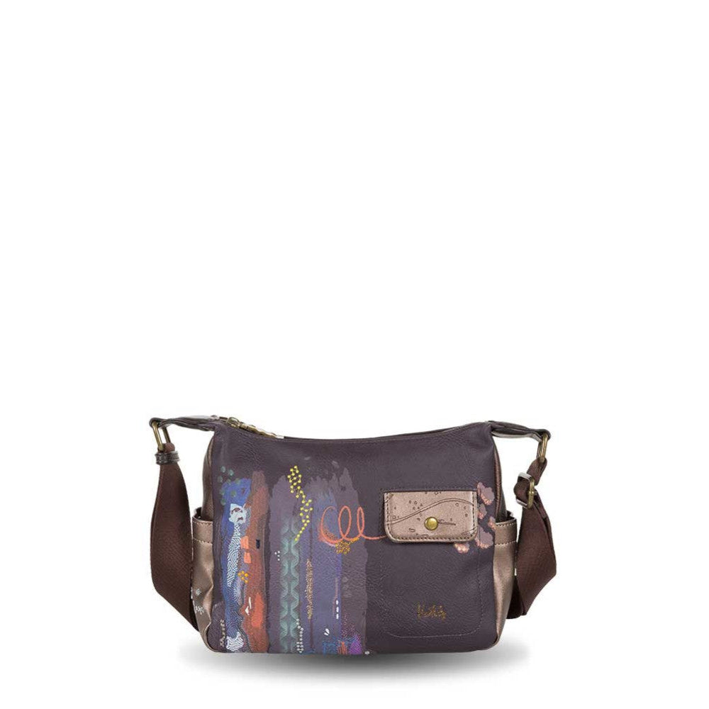 Bolso Bandolera doble compartimento Ventis Artline Marrón