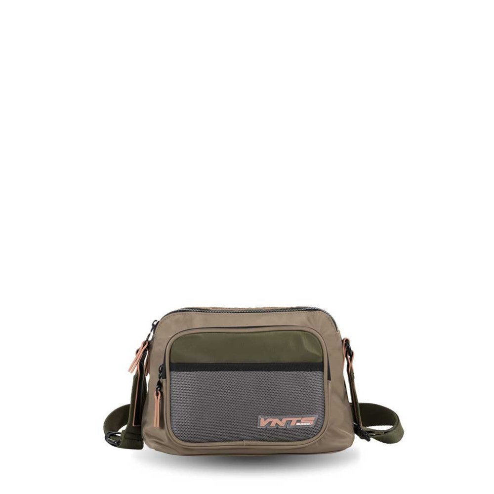 Bandolera compacta Ventis Explorer Taupe