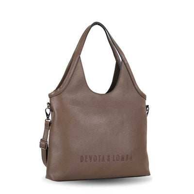 Bolso de hombro con Bandolera Devota & Lomba Ground Marrón