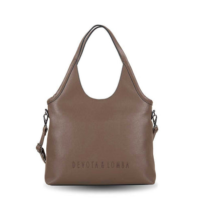 Bolso de hombro con Bandolera Devota & Lomba Ground Marrón