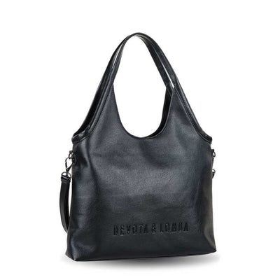 Bolso de hombro con Bandolera Devota & Lomba Ground Negro