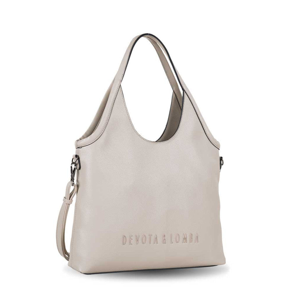 Bolso de hombro con Bandolera Devota & Lomba Ground Taupe