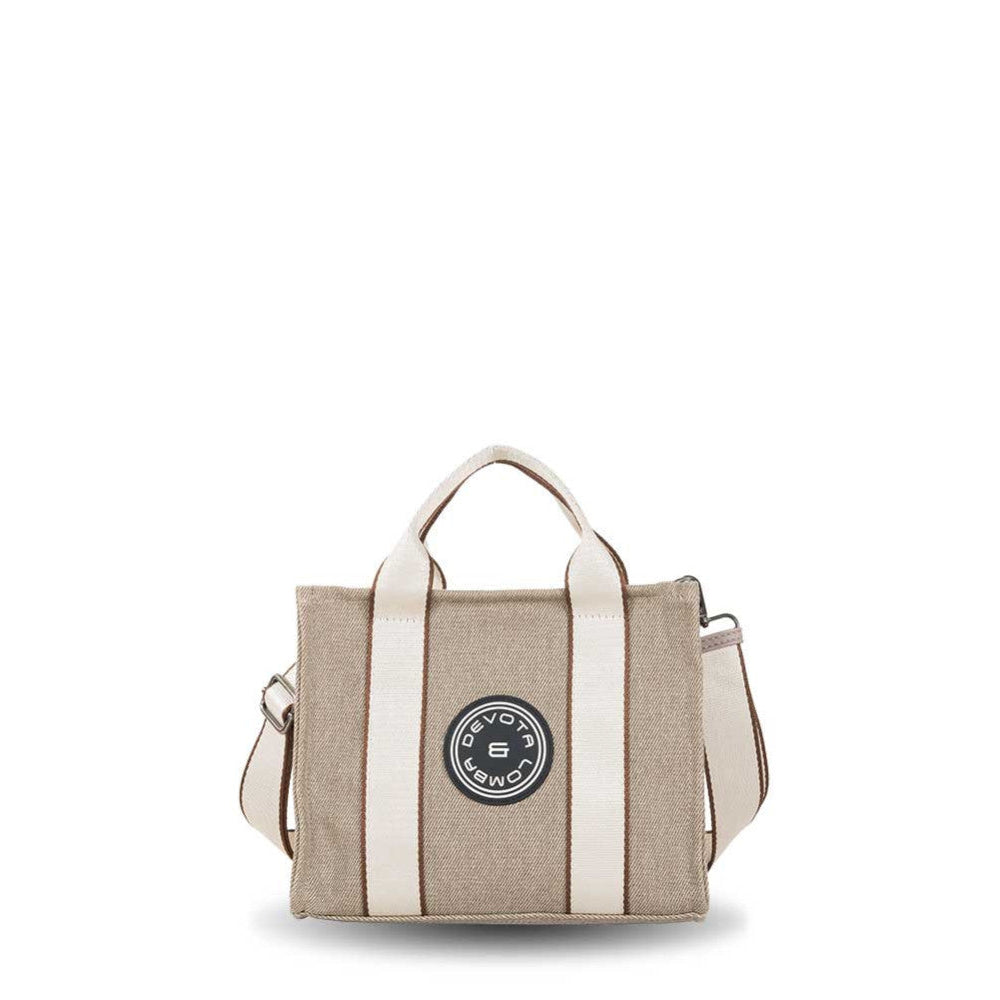 Bolso de Mano con Bandolera Devota & Lomba Hope color Taupe