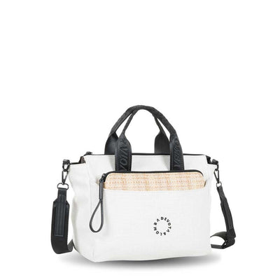 Bolso con Bandolera Devota & Lomba Plot color Blanco roto