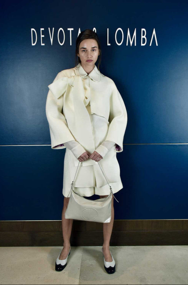 Bolso de hombro con Bandolera Devota & Lomba Sleek Hielo