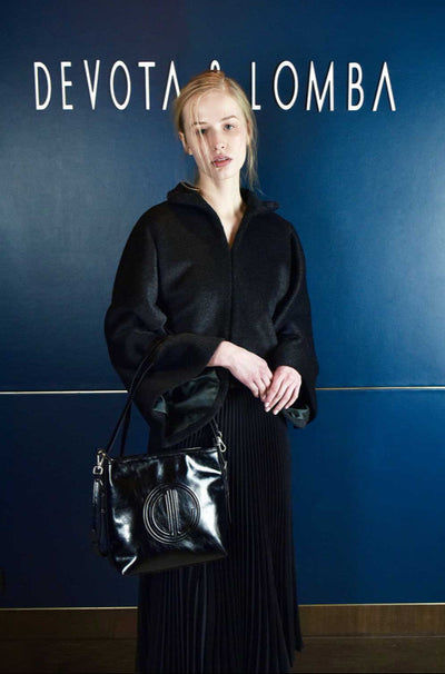 Bolso con Bandolera Devota & Lomba Sleek Negro