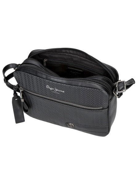 Bolso Bandolera doble compartimento Pepe Jeans Sprig Negro
