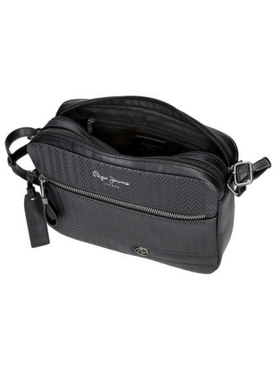 Bolso Bandolera doble compartimento Pepe Jeans Sprig Negro