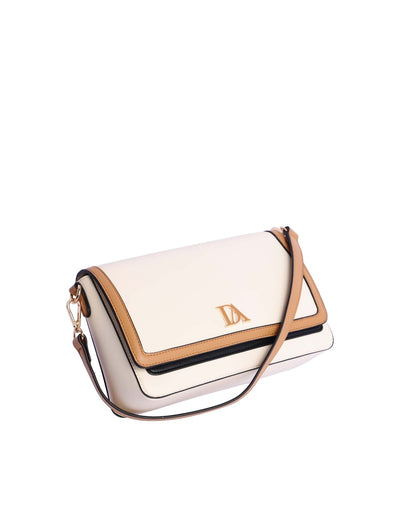 Bolso de Hombro con Bandolera Don Algodón Alexa Blanco