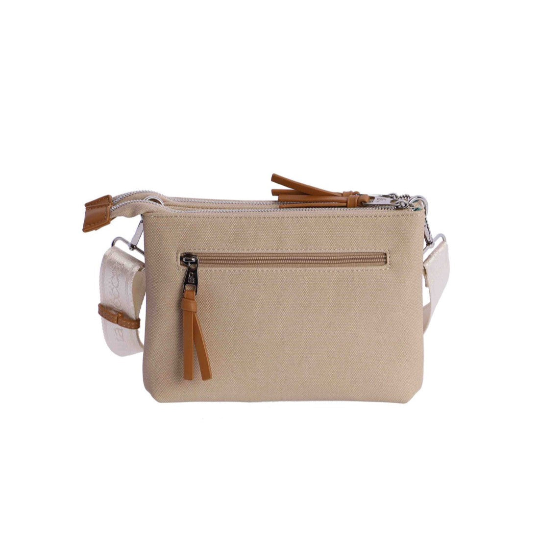 Bandolera doble compartimento Coronel Tapiocca Biella Beige