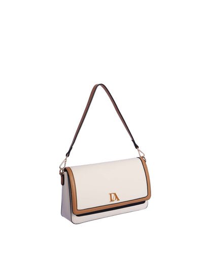 Bolso de Hombro con Bandolera Don Algodón Alexa Blanco