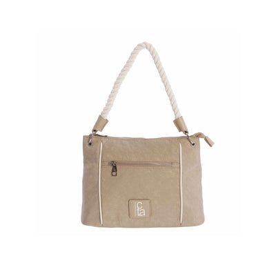 Bolso de hombro con bandolera Coronel Tapiocca Magland Beige