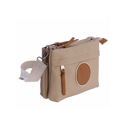 Bandolera doble compartimento Coronel Tapiocca Biella Beige