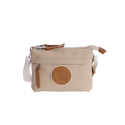 Bandolera doble compartimento Coronel Tapiocca Biella Beige