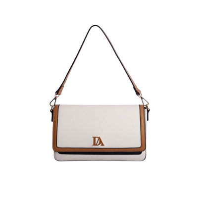 Bolso de Hombro con Bandolera Don Algodón Alexa Blanco