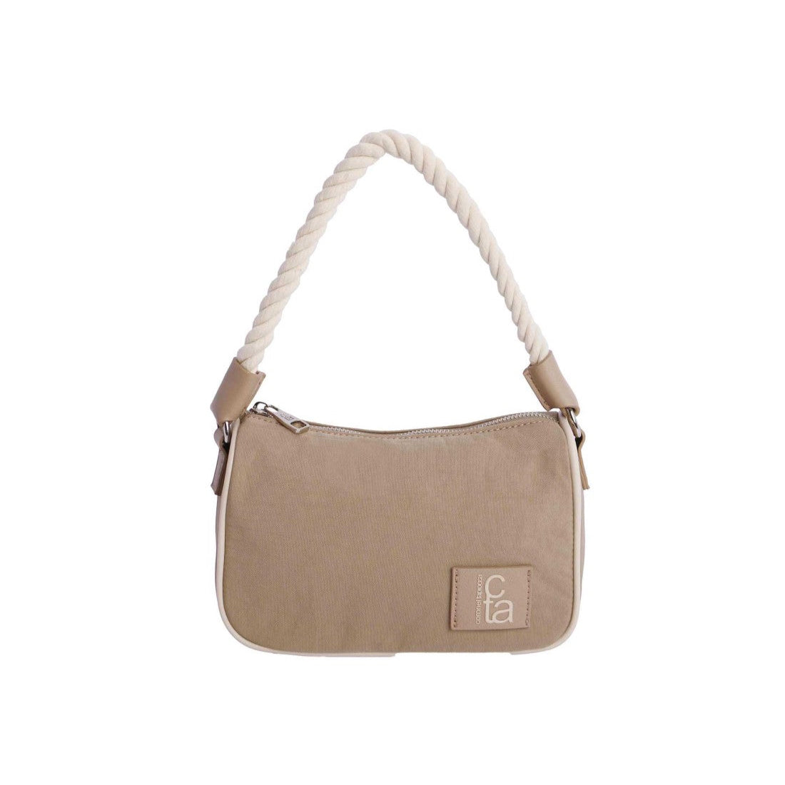 Bolso de hombro con bandolera Coronel Tapiocca Chamonix Beige