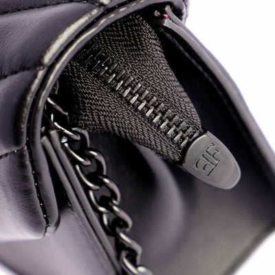 Bolso bandolera pequeño solapa Eferri Tina Negro
